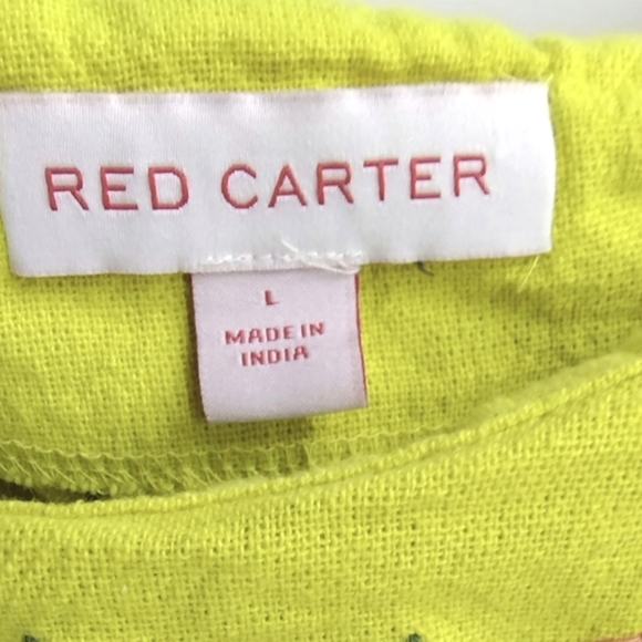 Red Carter Revolve Alta Bright‎ Yellow Embroidered Crop Top - Picture 3 of 12